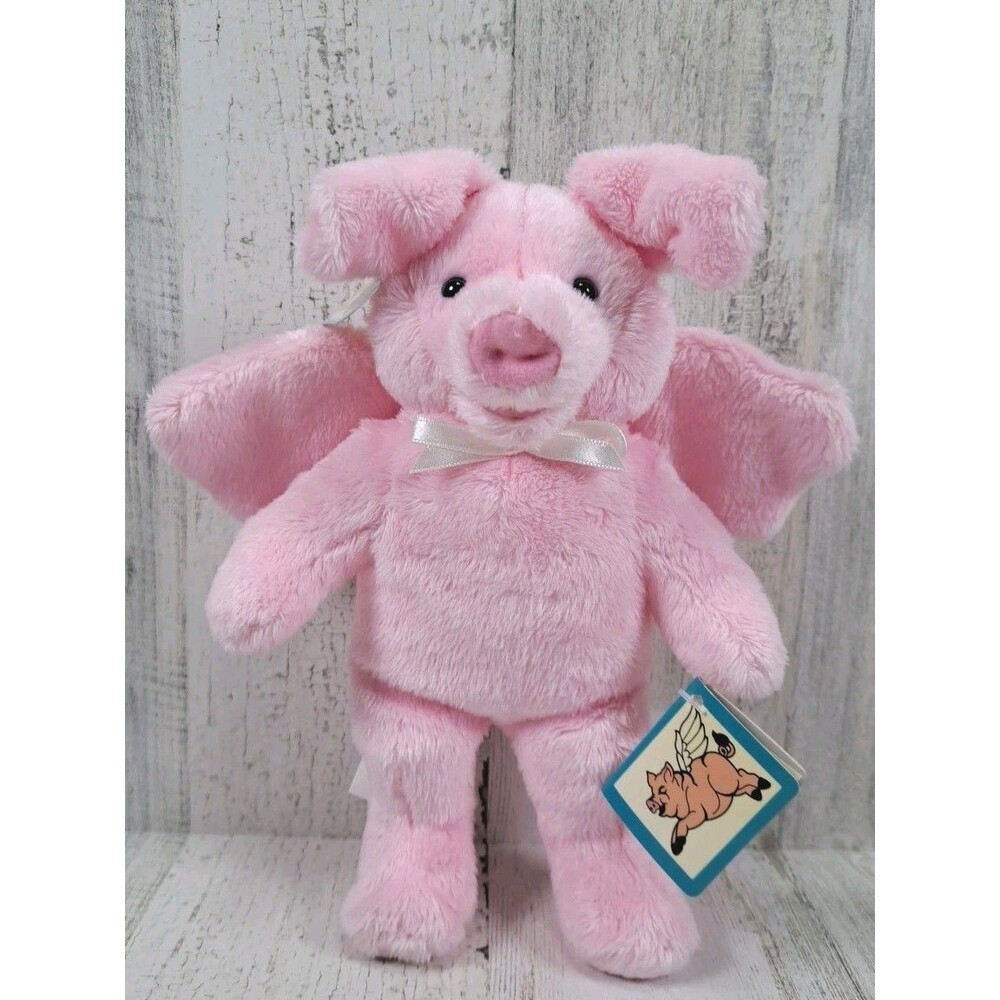 Holy Bears Plush Penny the Pig Angel Stuffed Animal Toy Pink Wings Tags 2006